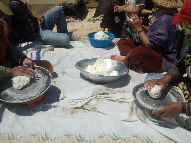מכינים גבינה קשה בדרום הר חברון עם יונית קריסטל אורי מאיר-צ'יזיק