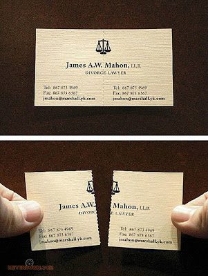 בידיים- כרטיס ביקור מקורי לעורך דין לגירושים