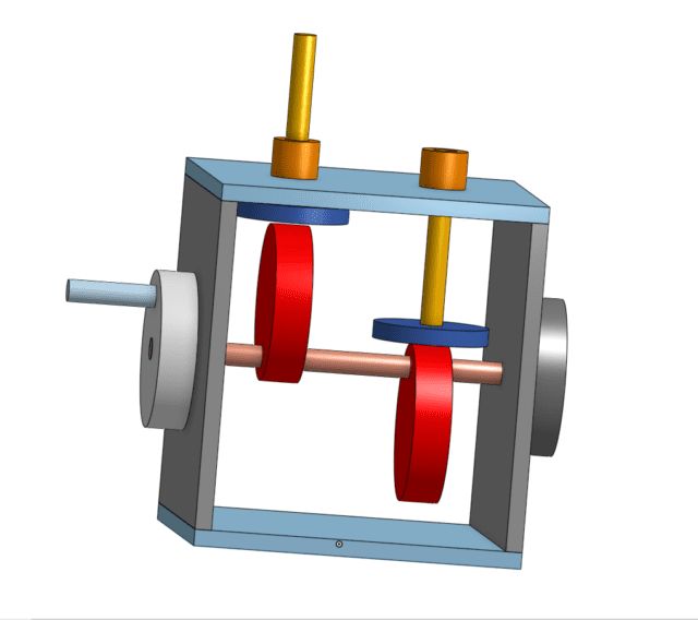 המודל התלת מימדי - צילום מסך מתוך Onshape